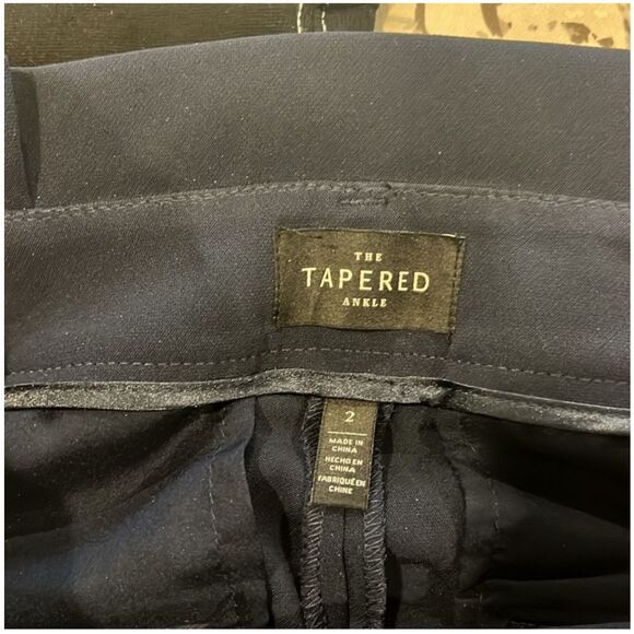 WHITE HOUSE BLACK MARKET | the tapered ankle pant navy blue 2 - Picture 4 of 8